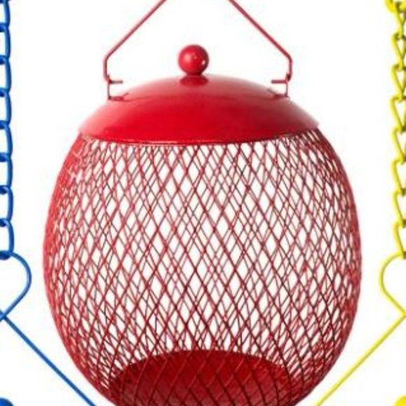 NWT-  Globe Bird Feeder - Red - Picture 1 of 7